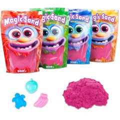 Кінетичний пісок STRATEG Magic sand в пакеті 39403-8 рожевий, 0,500 кг