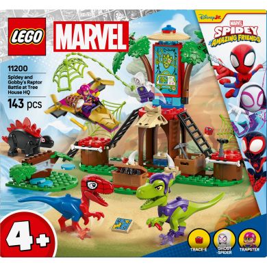 Конструктор Битва Павука та раптора Гоббі у штаб-будинку на дереві LEGO Spidey 11200