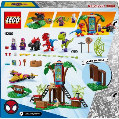Конструктор Битва Павука та раптора Гоббі у штаб-будинку на дереві LEGO Spidey 11200
