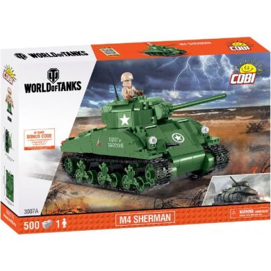 Конструктор COBI World Of Tanks Шерман Файрфлай, 500 деталей COBI-3007A