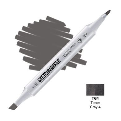 Маркер спиртовий двосторонній Sketchmarker Toner Gray 4 Сірий тонер 4 SM-TG04