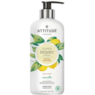 Мило для рук рідке Super Leaves лимон 473 мл, Attitude 41177 626232440928