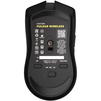 Мишка бездротова HATOR Pulsar Wireless HTM-315 Black