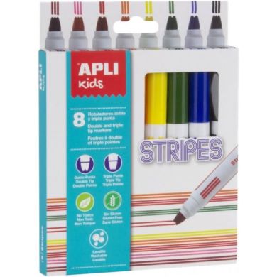 Набор маркеров Apli Kids Stripes 8 цветов 16809