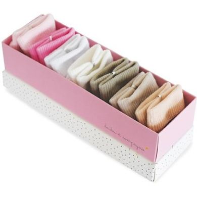 Набор носков DouDou NEWBORN для девочки 0-6 мес., в коробке, 7шт, DC3700 DC3700