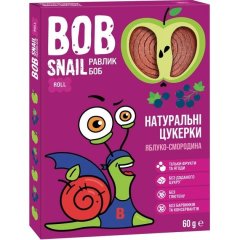 Натуральные конфеты Bob Snail Яблочно-Cмородиновые 60 г 4820219345435
