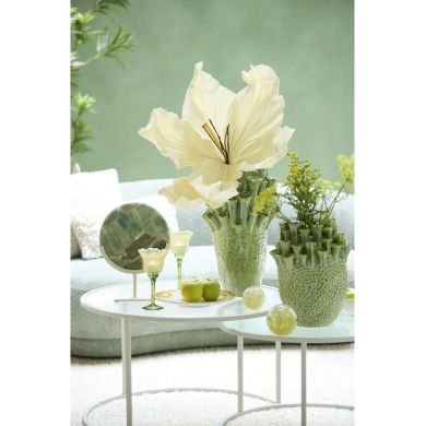 Орнамент на підставці 25x10x35 см GOUYA зелений агат+кремовий Light&Living 7417281
