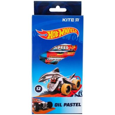 Пастель масляная, 12 цветов Hot Wheels Kite HW21-071