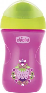 Поїльник-непроливайка Chicco Easy Cup від 12 місяців 266 мл Рожевий 06961.10.01, Рожевий