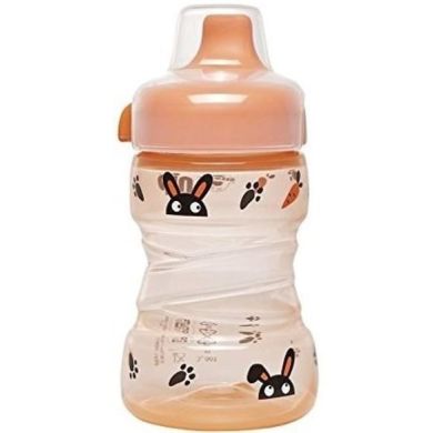 Поїльник Nip Trainer cup з широкою горловиною 260 мл+твердий носик(СистемаActiflex)(2отв) NIP 35100, Рожевий