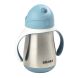 Поїльник з трубочкою з нержавіючої сталі Beaba Windy Blue 250 мл блакитний 913481, Блакитний