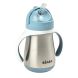 Поїльник з трубочкою з нержавіючої сталі Beaba Windy Blue 250 мл блакитний 913481, Блакитний