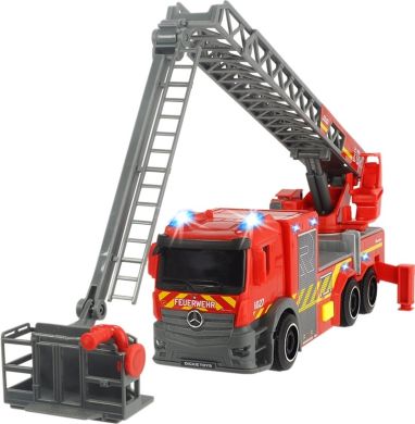 Пожежна машина Dickie Toys &laquo;Мерседес&raquo; з телескопічною драбиною, зі звуком і світловими ефектами 23 см 3714011