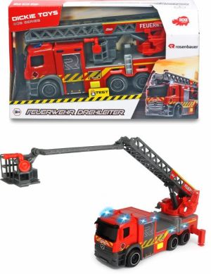 Пожежна машина Dickie Toys &laquo;Мерседес&raquo; з телескопічною драбиною, зі звуком і світловими ефектами 23 см 3714011