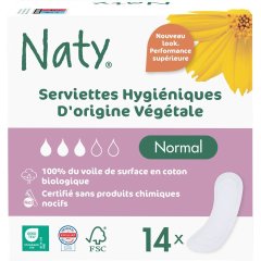 Прокладки жіночі тонкі ECO BY NATY Normal, 14шт в упаковці 7330933000178