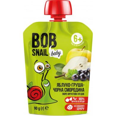 Пюре фруктовое Яблоко-груша для детей 90 гр Bob Snail 4820219343011