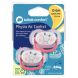 Пустушка силіконова BEBE CONFORT 2 шт PHYSIO AIR DUMMY GARDENER 0/6 рожева та жовта 3104201910