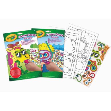 Розмальовка Кумедні тварини, 24 сторінки та додатково наліпки Crayola 25-7351-2