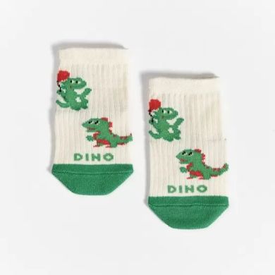 Носки V&T classic ШДК 024-1751 Dino 8-10, Молочный 4823103436349