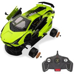 Автомобиль-конструктор на радиоуправлении Lamborghini Si&aacute;n FKP 37 1:18 зеленый 2,4 ГГц Rastar Jamara 403129