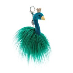 Брелок-мягкая игрушка Jellycat (Джелликэт) Fancy Peacock Bag Charm FA4PBC