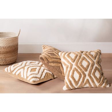 Декоративная подушка SAHARA CONTRAST 45x45 см, песочный Tiseco 3493SAND