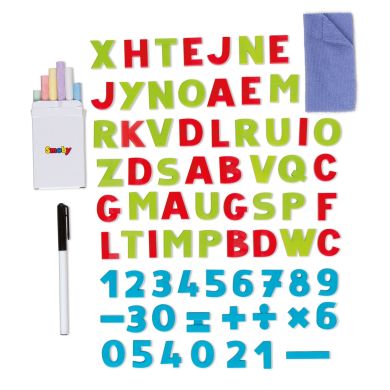 Двухсторонний мольберт с регулировкой высоты «Буквы и цифры» Smoby Toys 410205