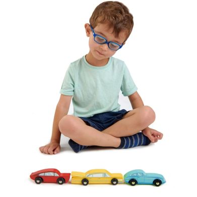 Іграшка з дерева Набір Ретро автомобілів Tender Leaf Toys TL8353 3+