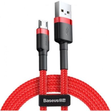 Кабель Baseus USB to Micro 2.4A 1m CAMKLF-B09 Red/Red
