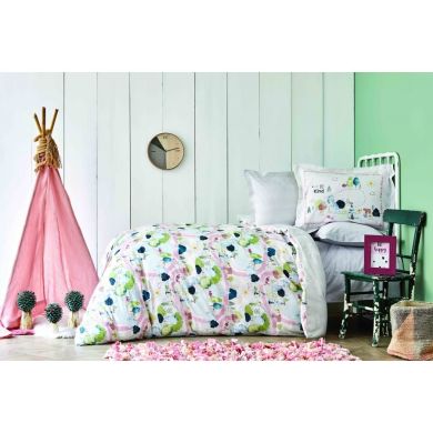 Комплект детского постельного белья детский Forest Green Young Karaca Home 200.16.01.0117, полуторный