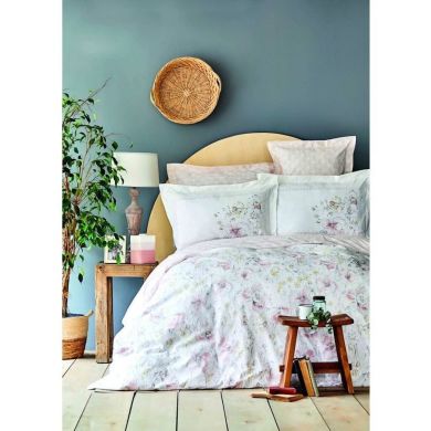 Комплект постельного белья Karaca Home евроразмер Розовый 200.16.01.0003, евроразмер