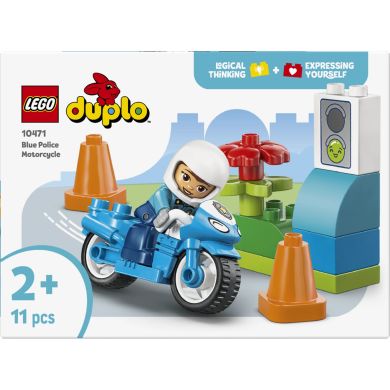 Конструктор LEGO DUPLO Town Синій поліцейський мотоцикл 10471