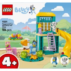 Конструктор Веселощі з Блуї та Хлоєю на ігровому майданчику LEGO Bluey 11201