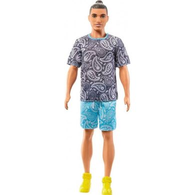 Кукла Кен Модник в футболке с узором пейсли Barbie HJT09