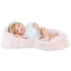 Лялька Marina & Pau REBORN BABY STAR в білому ромпері, 45 см 3151