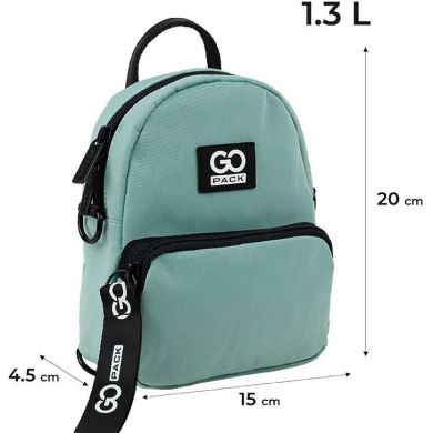 Мини рюкзак-сумка GoPack Education Teens 181XXS-2 мятный GO24-181XXS-2
