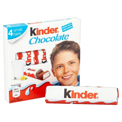 Шоколад Kinder Chocolate с молочной начинкой 50 г 80177609