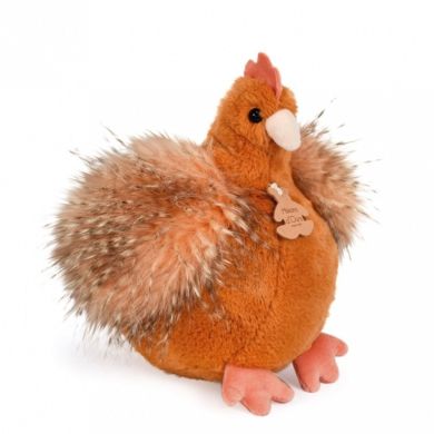 Мягкая игрушка DouDou Курочка ПОЛЕТТА оранжевая, 20 см, HO3161