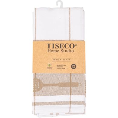 Набір кухоних рушників UTENSILS, 50x70см, (3шт), беж Tiseco 9583SAND-SET3
