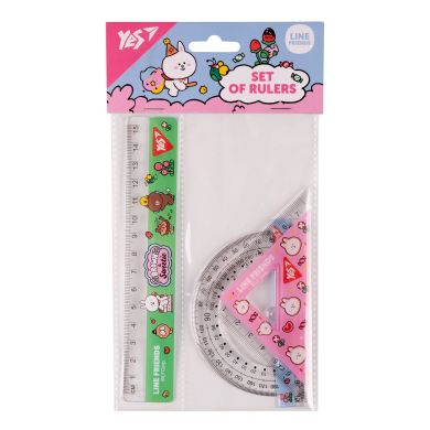 Набор линеек (3 предмета) Line friends, линейка 15 см YES 370676
