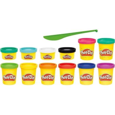 Набор массы для лепки, 12 баночек Play-Doh F1989
