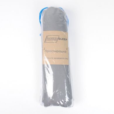 Простирадло на гумці SoundSleep Dyed Grey ранфорс розмір 200х220 см 93121040