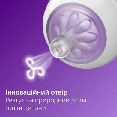 Соска Natural 1міс+, Природний Потік, 2 шт Повільний Потік Avent SCY963/02