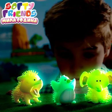 Стретч-іграшка у вигляді тварини серії &laquo;Softy friends&raquo; &ndash; МИЛА РОДИНА (у диспл.) #Sbabam 8/SC22