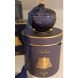 Свеча Art Deco круглая коробка темно-синяя Eau de Vie 300g Cote noire GML30006