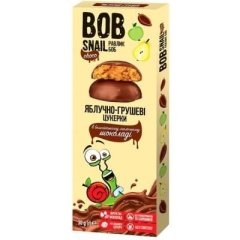 Конфеты Bob Snail Улитка Боб яблоко-груша в молочном шоколаде 30 г 4820219341611
