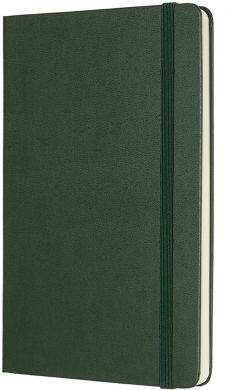 Записная книга Moleskine Classic 13 х 21 см 192 страницы в линию зеленая QP062K15