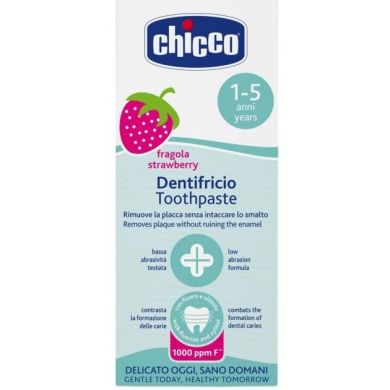 Зубная паста Chicco Клубника с фтором 50 мл 07429.00 8003670918714