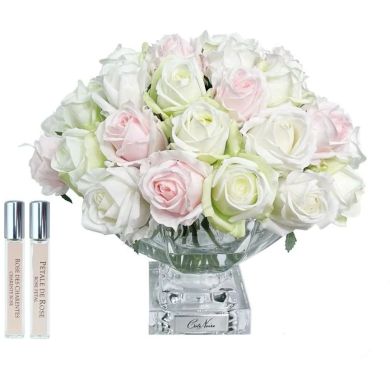 Аромат для дома Букет троянд Pink Green&White у вазі Centrepiece Cote noire CPRB13