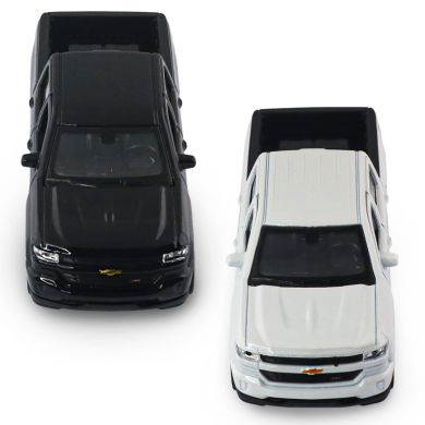 Автомодель CHEVROLET SILVERADO 2017 (перламутрово-білий, чорний) 250381W